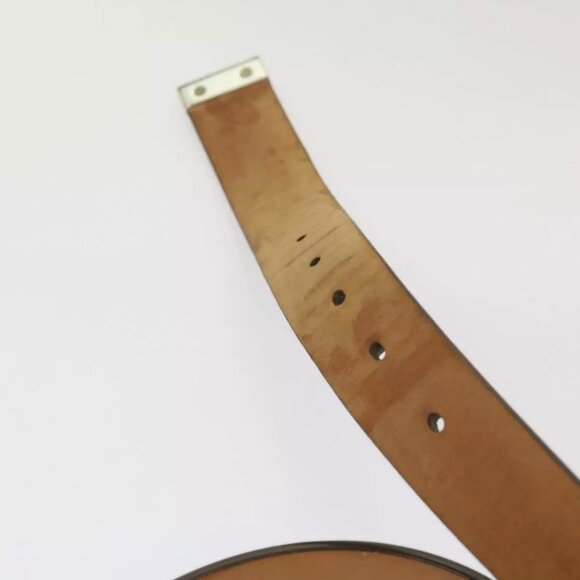 LOUIS VUITTON Damier Ebene Belt Leather 2Set Black LV Auth - Picture 8 of 13